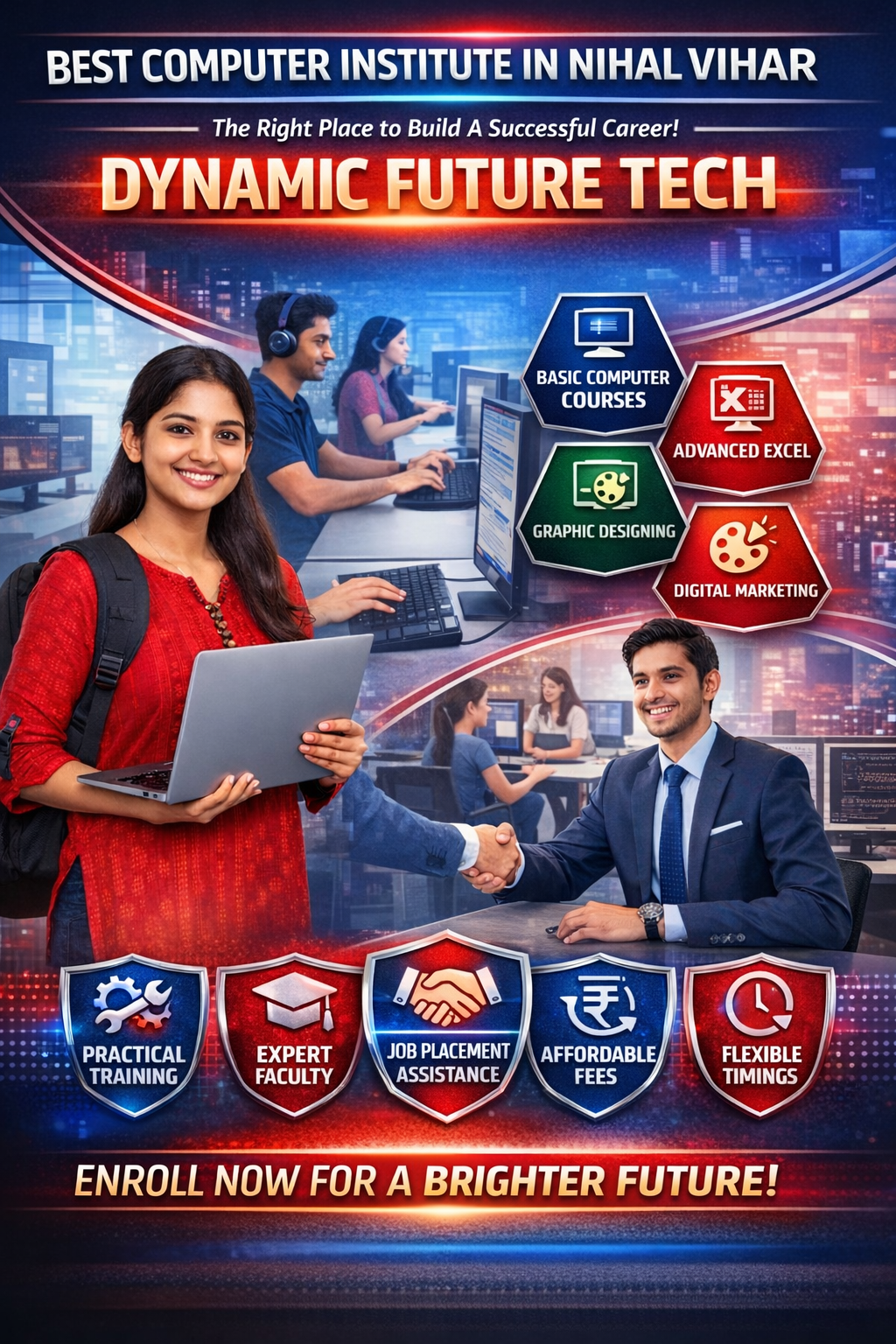 best computer institute in Nihal Vihar