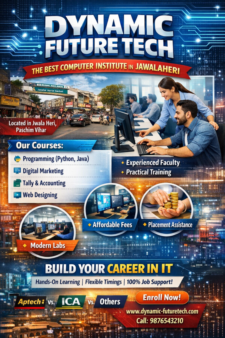 Best Computer Institue In Jwalaheri - Dynamic Future Tech