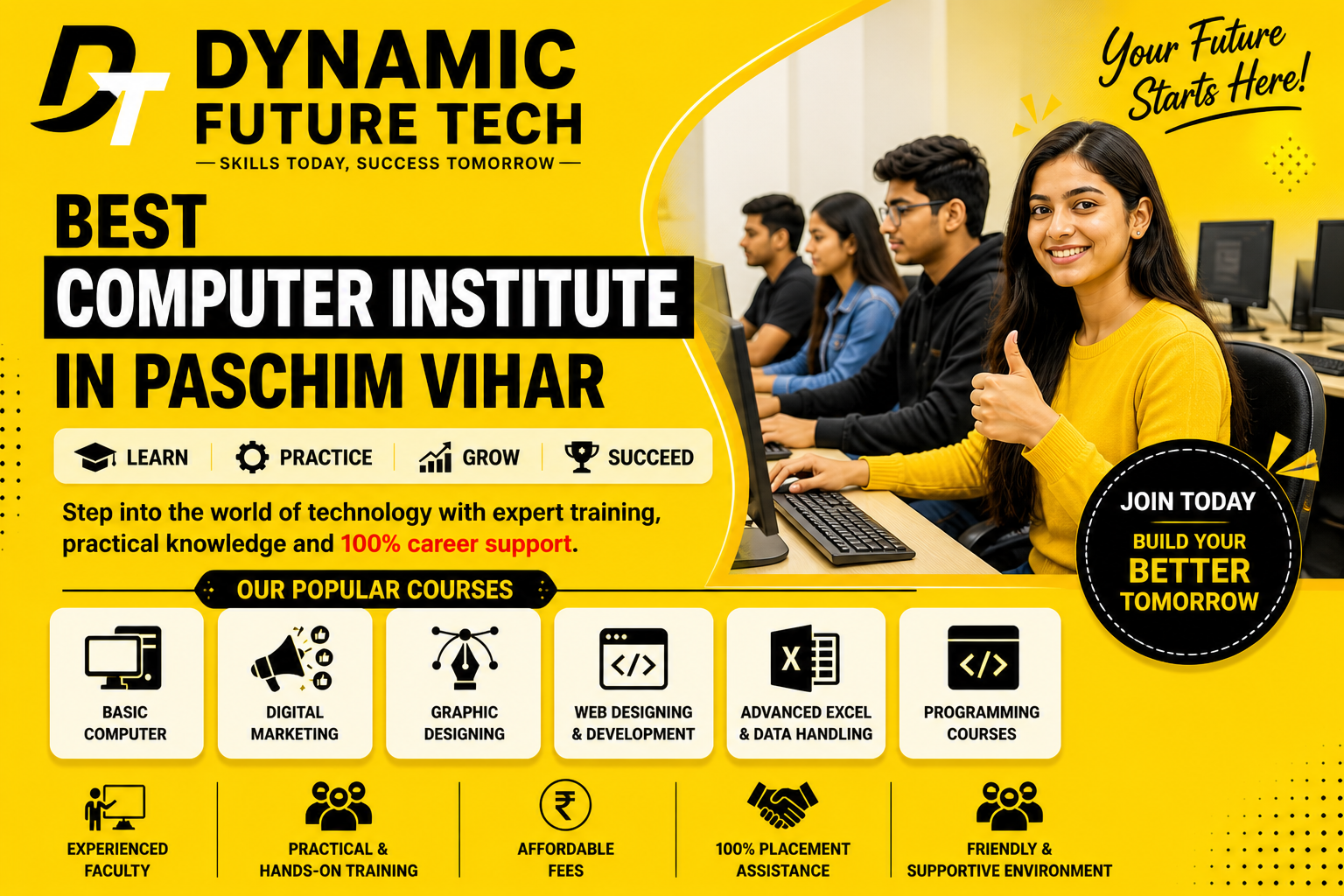 Best Computer Institute in Paschim Vihar