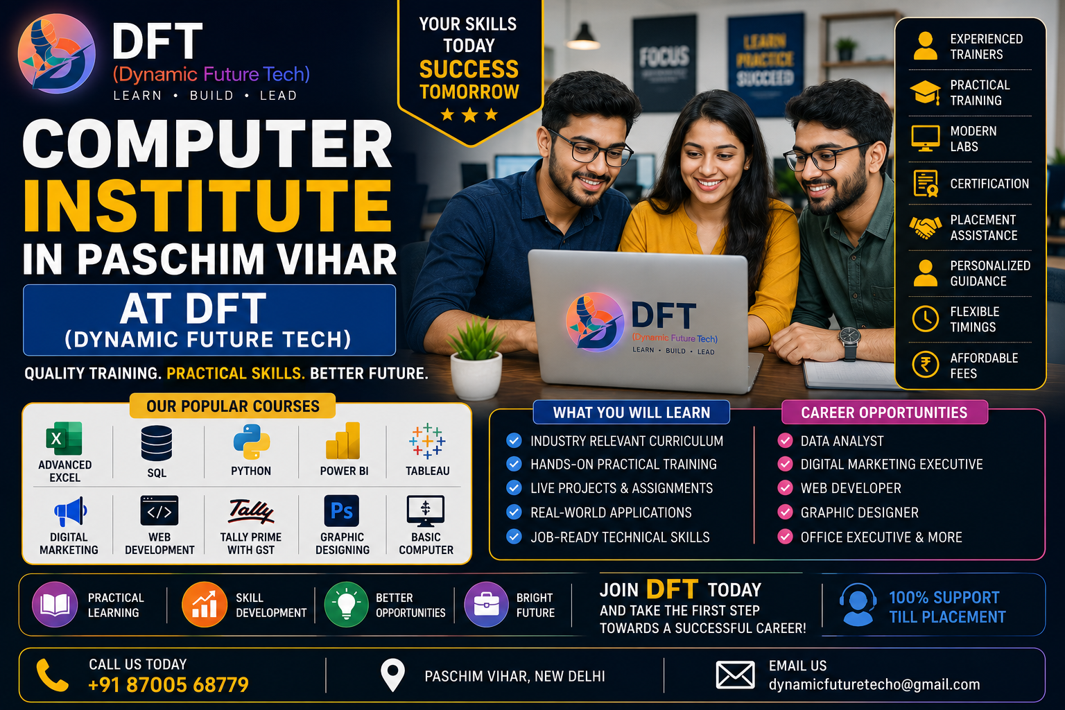 Computer Institute in Paschim Vihar DFT (Dynamic Future Tech)