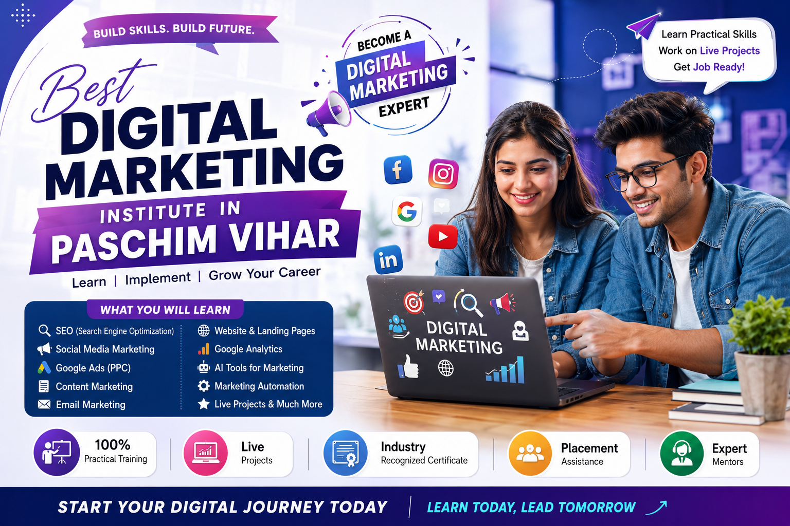 best digital marketing institute in Paschim Vihar