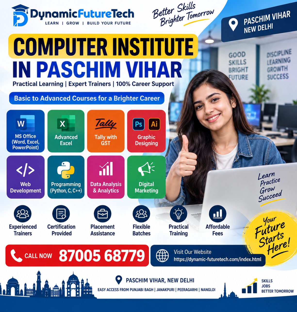 computer institute in paschim vihar
